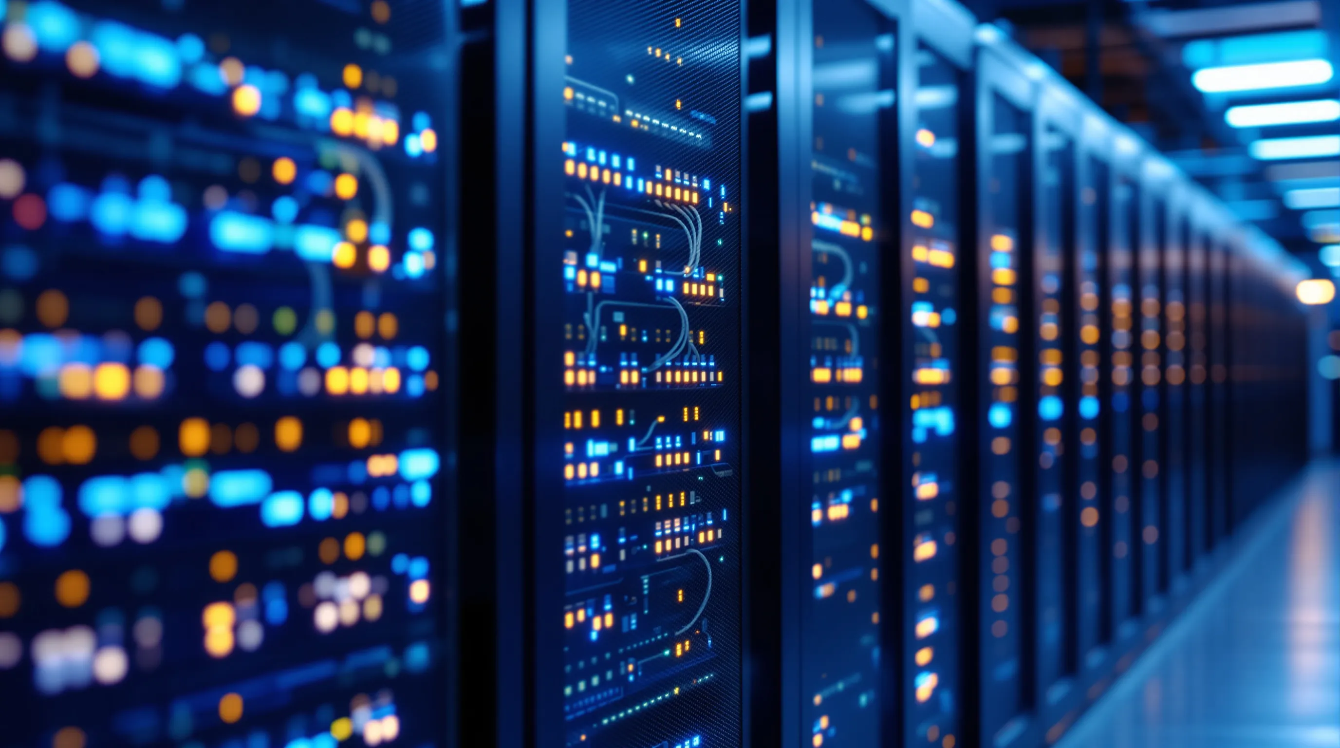 Secure payment processing infrastructure server room representing the backend technology that powers high-risk gaming merchant accounts